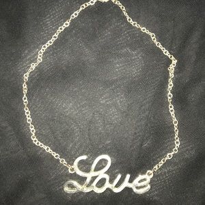 “Love” necklace from Forever 21